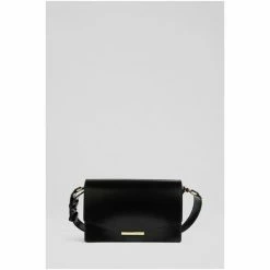 LK Bennett LKBennett Claudia Black High-Shine Leather Shoulder Bag -LK Bennett Shop unnamed file 1562
