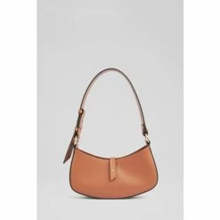 LK Bennett LKBennett Beatrice Tan Brown Leather Baguette Shoulder Bag