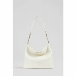 LK Bennett Rebecca Cream Leather White Hobo Bag