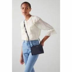 LK Bennett Blue Marie Croc-Effect Leather Cross-body Bag -LK Bennett Shop unnamed file 1613