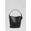 LK Bennett Cecilia Leather Bucket Black Bag