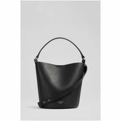 LK Bennett Cecilia Leather Bucket Black Bag -LK Bennett Shop unnamed file 1632