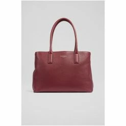 LK Bennett Red Lilian Burgundy Grainy Leather Tote Bag -LK Bennett Shop unnamed file 1637
