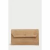LK Bennett Brown Dora Envelope Clutch