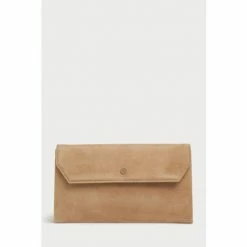 LK Bennett Brown Dora Envelope Clutch