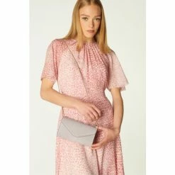 LK Bennett Grey Dominica Piping Clutch -LK Bennett Shop unnamed file 1673