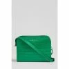 LK Bennett Marie Green Croc-Effect Leather Cross-Body Bag