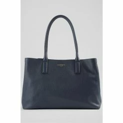 LK Bennett Blue Lillian Leather Tote Bag