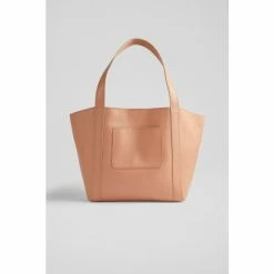 LK Bennett Adeline Leather Large Tote Bag Pink