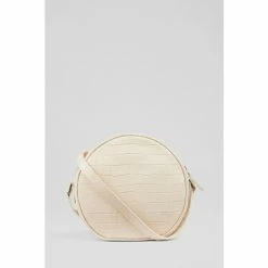 LK Bennett Hayden Croc-Effect Leather Round Shoulder Bag Navy Blue -LK Bennett Shop unnamed file 1742