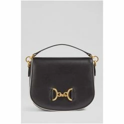 LK Bennett Black Sandra Saddle Snuffle Bag -LK Bennett Shop unnamed file 1754