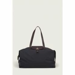 LK Bennett Black Leona Large Nylon Tote Bag