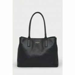 LK Bennett Black Lillian Leather Tote Bag