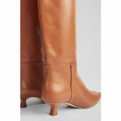 LK Bennett Eden Tan Brown Leather Western Style Knee High Boots -LK Bennett Shop unnamed file 1795