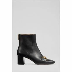 LK Bennett Nadina Black Leather Snaffle-Detail Ankle Boots -LK Bennett Shop unnamed file 1801