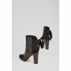 LK Bennett Black Calliope Leather Bow Back Ankle Boots -LK Bennett Shop unnamed file 1804