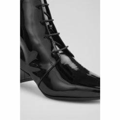LK Bennett Lola Patent Leather Lace-Up Ankle Black Boots -LK Bennett Shop unnamed file 1810