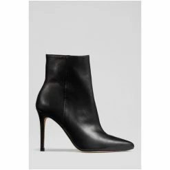 LK Bennett Cleo Black Leather Pointed Stiletto Ankle Boots -LK Bennett Shop unnamed file 1816