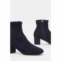 LK Bennett Alexis Navy Blue Suede Ankle Boots -LK Bennett Shop unnamed file 1819