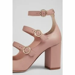 LK Bennett Pink Letitia Leather Multi Strap Heels -LK Bennett Shop unnamed file 182