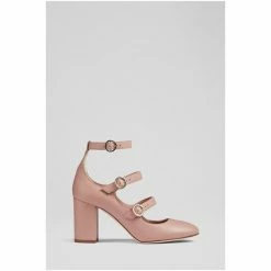 LK Bennett Pink Letitia Leather Multi Strap Heels -LK Bennett Shop unnamed file 183
