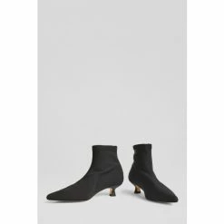 LK Bennett Bernadette Stretch Nylon Ankle Black Boots -LK Bennett Shop unnamed file 1839