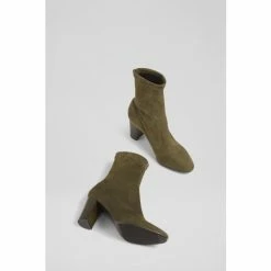 LK Bennett Alice Green Stretch Suede Ankle Boots -LK Bennett Shop unnamed file 1854