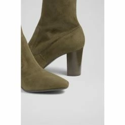 LK Bennett Alice Green Stretch Suede Ankle Boots -LK Bennett Shop unnamed file 1855