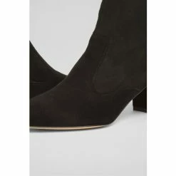 LK Bennett Alina Stretch Suede Black Ankle Boots -LK Bennett Shop unnamed file 1890