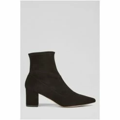 LK Bennett Alina Stretch Suede Black Ankle Boots -LK Bennett Shop unnamed file 1891