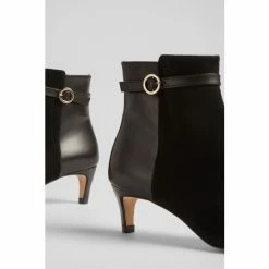 LK Bennett Alma Black Suede And Leather Buckle-Detail Ankle Boots 3 LK Bennett Alma Black Suede And Leather Buckle-Detail Ankle Boots -LK Bennett Shop unnamed file 1895