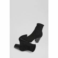 LK Bennett Camilla Stretch Suede Black Ankle Boots -LK Bennett Shop unnamed file 1904