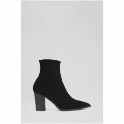 LK Bennett Camilla Stretch Suede Black Ankle Boots -LK Bennett Shop unnamed file 1906