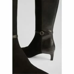 LK Bennett Darla Black Suede And Leather Pearl Buckle Knee High Boots -LK Bennett Shop unnamed file 1910