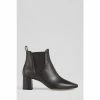 LK Bennett Maddox Black Leather Chelsea Boots