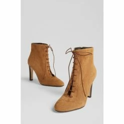LK Bennett Lydia Suede Lace-Up Ankle Brown Boots -LK Bennett Shop unnamed file 1929