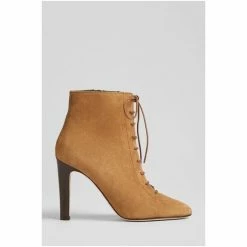 LK Bennett Lydia Suede Lace-Up Ankle Brown Boots -LK Bennett Shop unnamed file 1931