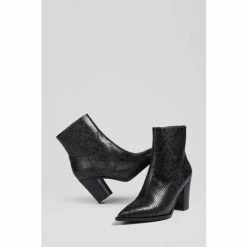 LK Bennett Grey Camilla Snake Effect Leather Ankle Boots -LK Bennett Shop unnamed file 1949