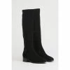 LK Bennett Bella Black Stretch Knee Boots