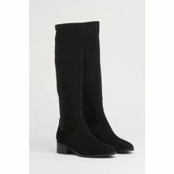 LK Bennett Bella Black Stretch Knee Boots