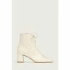 LK Bennett White Arabella Open Lace-Up Boots
