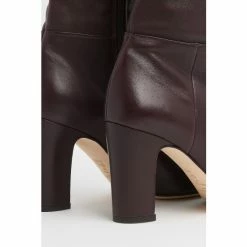 LK Bennett Brown Kristen Bordeaux Nappa Leather Knee Boots -LK Bennett Shop unnamed file 2022