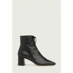 LK Bennett Black Arabella Open Lace-Up Boots