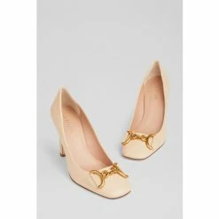 LK Bennett Gianna Cream Leather Snaffle-Detail Court Shoes -LK Bennett Shop unnamed file 204