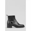 LK Bennett Rue Black Leather Biker Boots