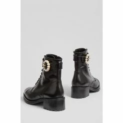 LK Bennett Martina Pearl Trim Black Ankle Boots -LK Bennett Shop unnamed file 2086