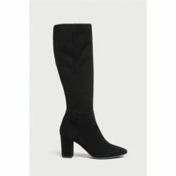 LK Bennett Black Sirena Block Heel Knee Boots