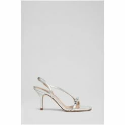 LK Bennett Serene Silver Mirror Metallic Strappy Bow Sandals -LK Bennett Shop unnamed file 2105