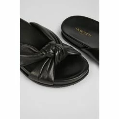LK Bennett Valerie Leather Knotted Sliders Cream -LK Bennett Shop unnamed file 2114