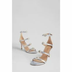 LK Bennett Ice Blue Harper Metallic Leather Pearl Buckle Sandals -LK Bennett Shop unnamed file 2119